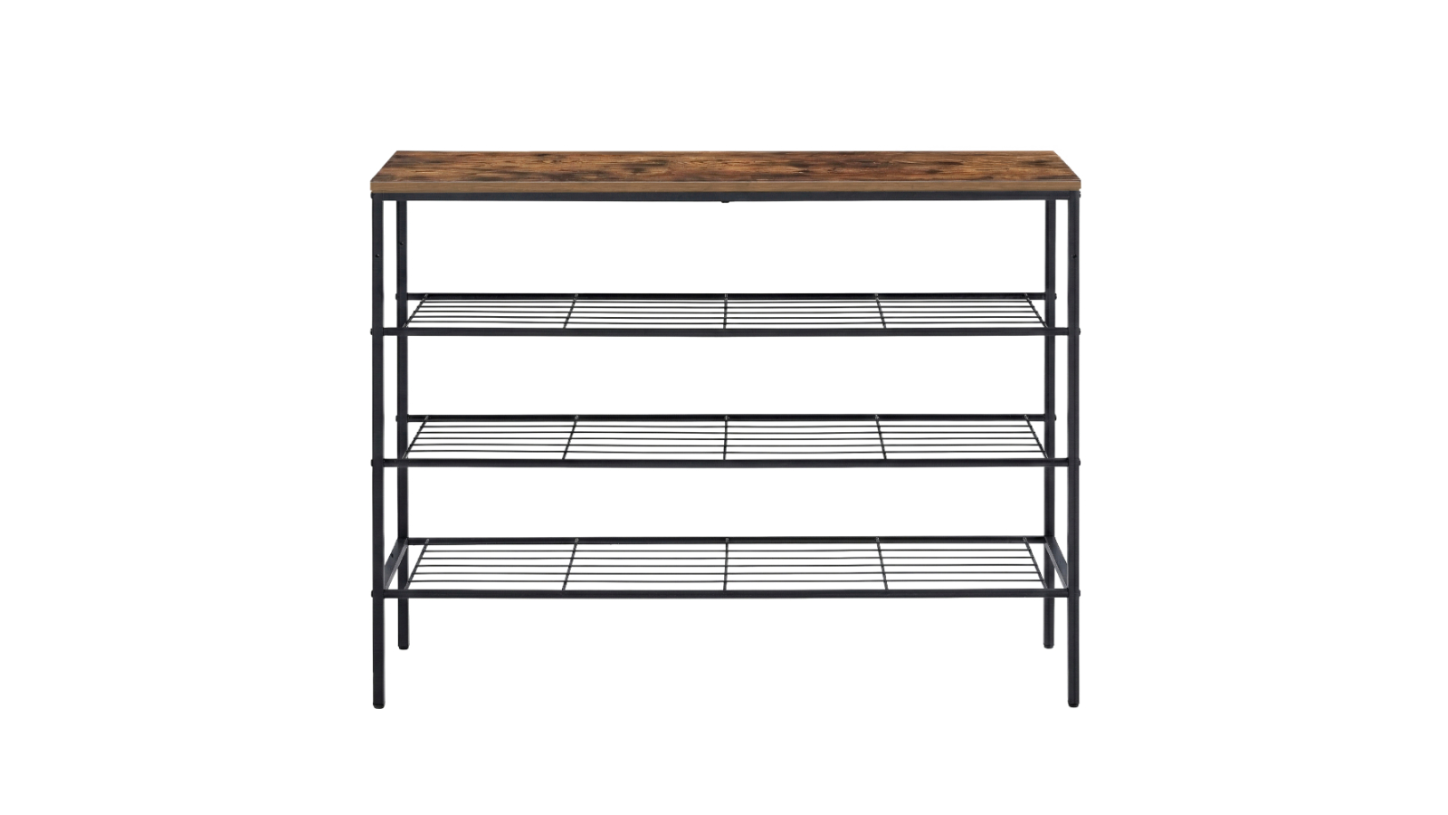 Artiss 4-Tier Shoe Rack Storage Organiser - Walnut