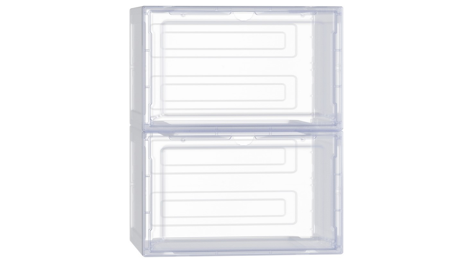 Artiss Set of 2 Magnetic Door DIY Stackable Shoe Box | Harvey Norman