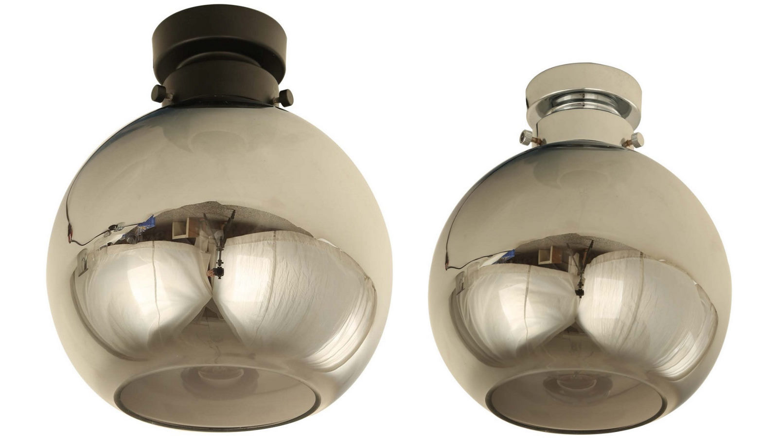 CLA Lighting	DIY Batten Light Fitting Smoke (Glass) Wine Glass OD200mm