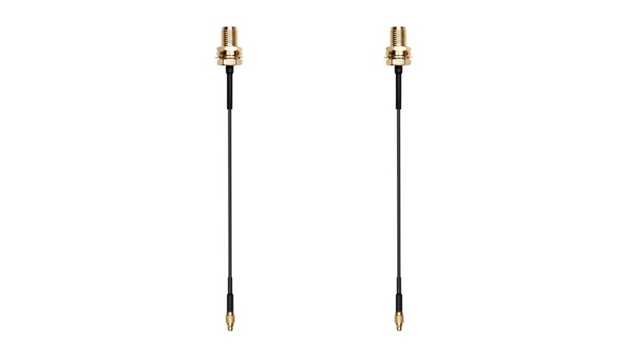 Antena MMCX Thor FPV 5.8 GHz Para DJI – Maple Wireless, 8 Cm, Rojo Y Negro, Codo De 90° Para Mayor Alcance