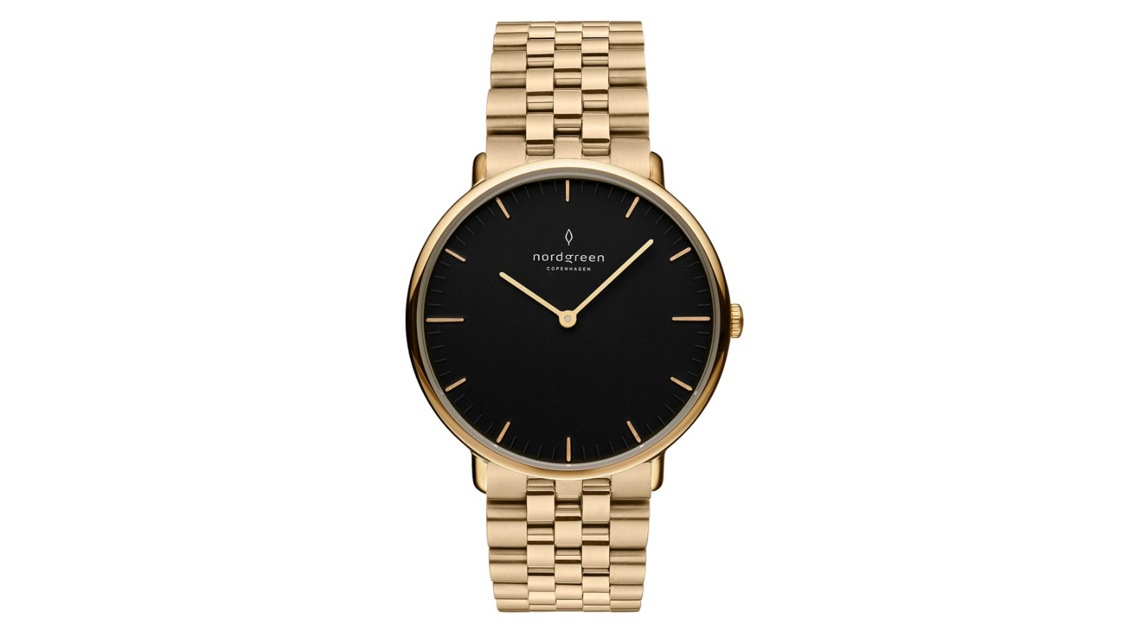 Nordgreen Native 5 Link Gold Bracelet Watch - 3.6cm
