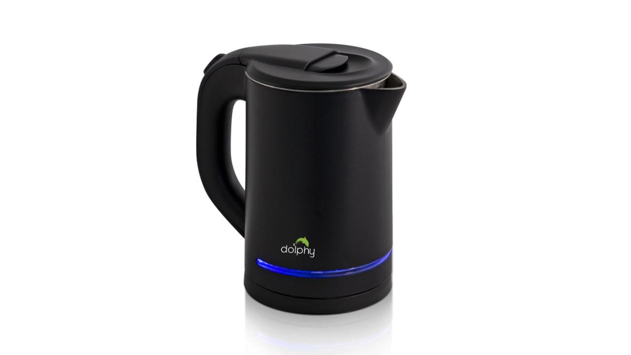 Dolphy SS Electric Kettle with Light Design Black