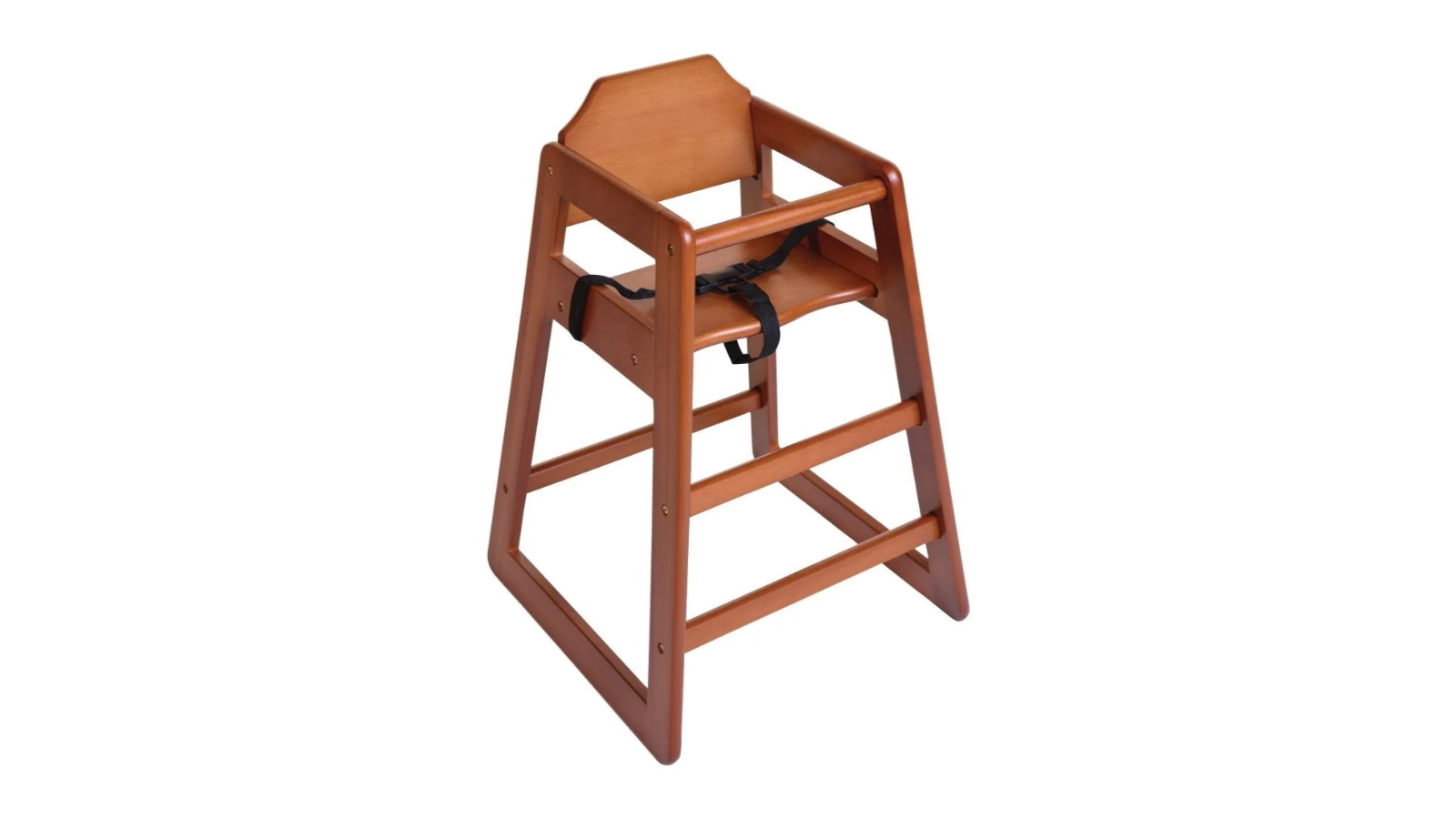 Bolero Wooden Cafe High Chair with Dark Wood Finish