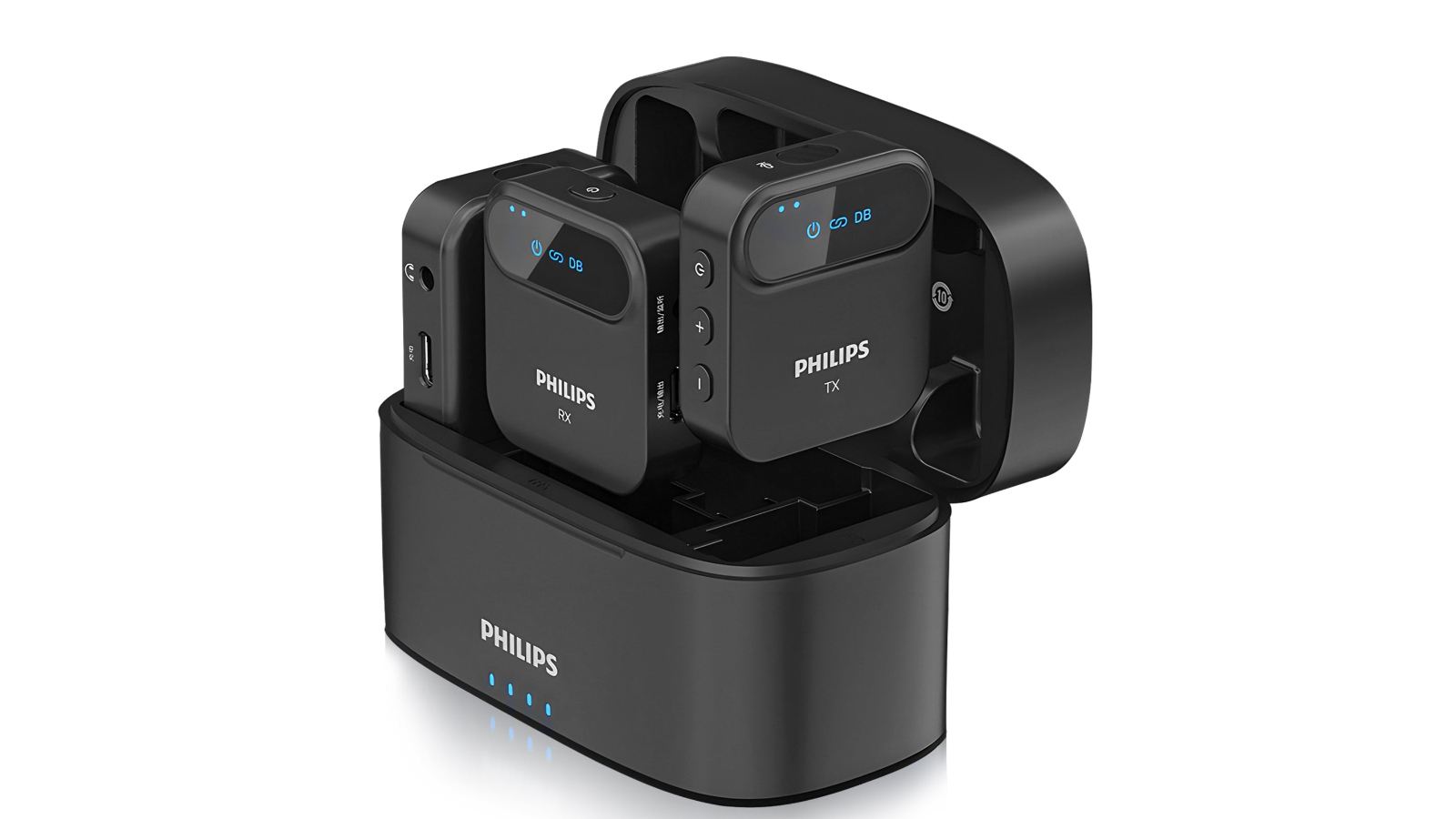 Philips 2.4 GHz Wireless Microphone with Charging Case