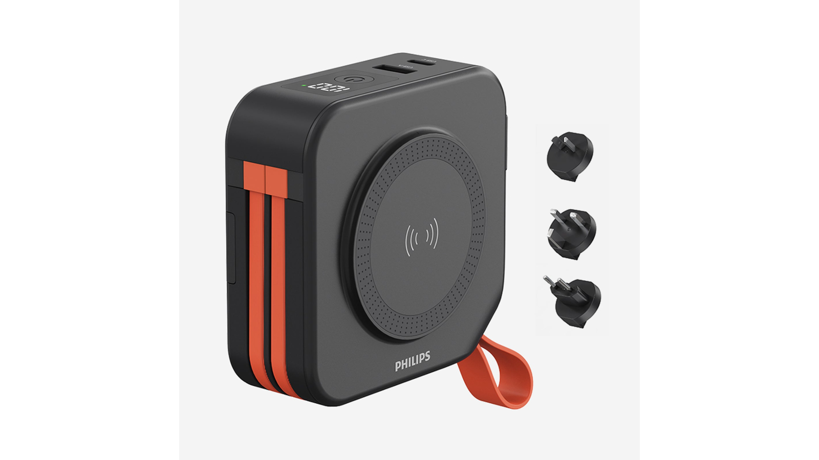 スマホアクセサリー PHILIPS Power Bank 10-in-1 Philips 10-in-1 10000mAh Wireless Power Bank 20W Travel Charger