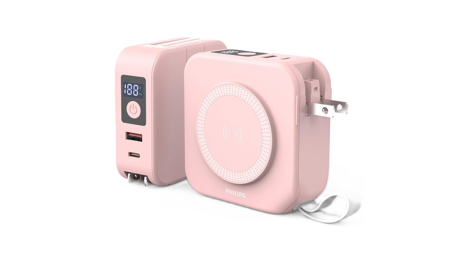 スマホアクセサリー PHILIPS Power Bank 10-in-1 Philips 10-in-1 10000mAh Wireless Power Bank 20W Travel Charger