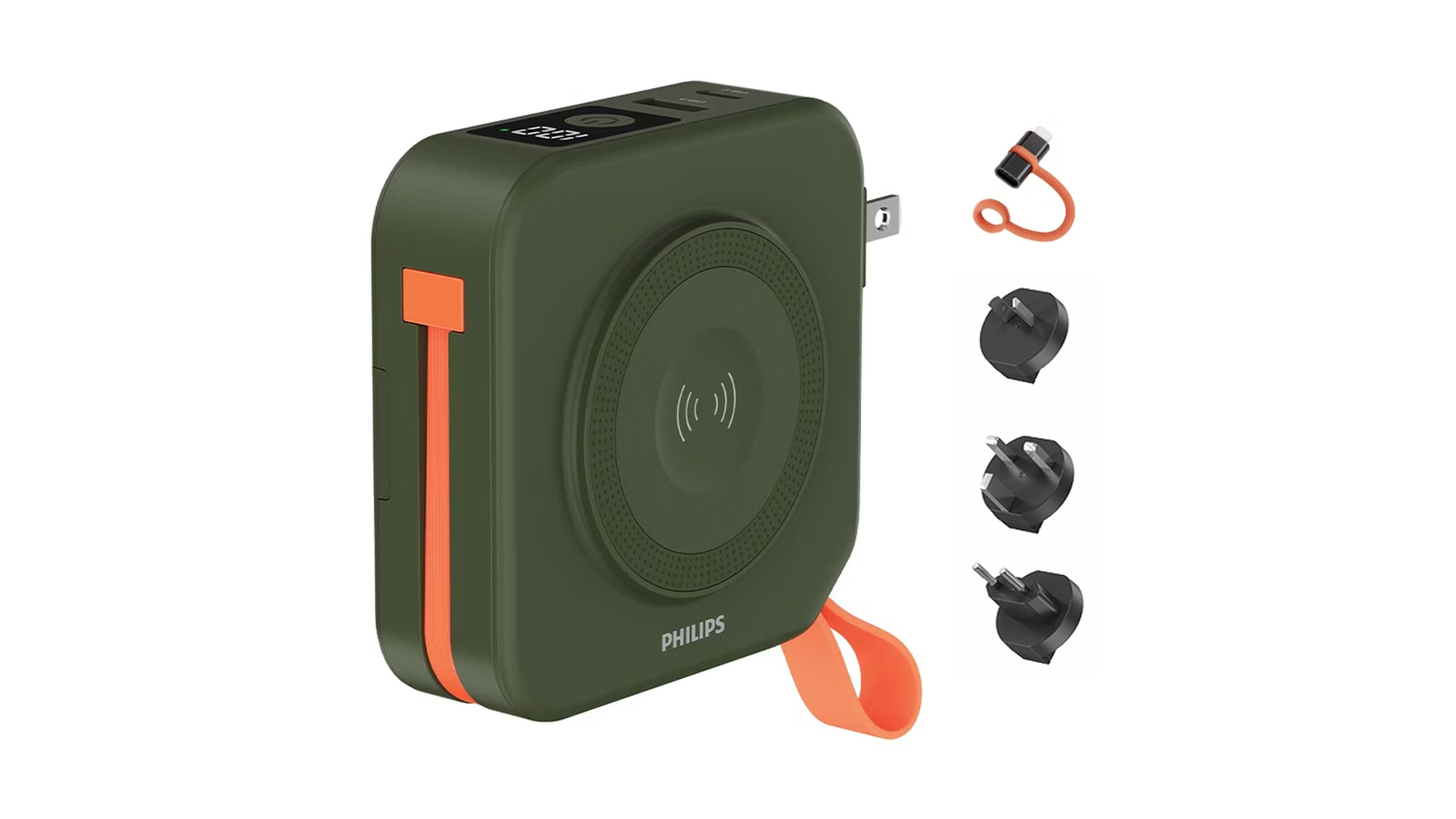 Philips 10-in-1 10000mAh Wireless Power Bank 20W Travel Charger - Green