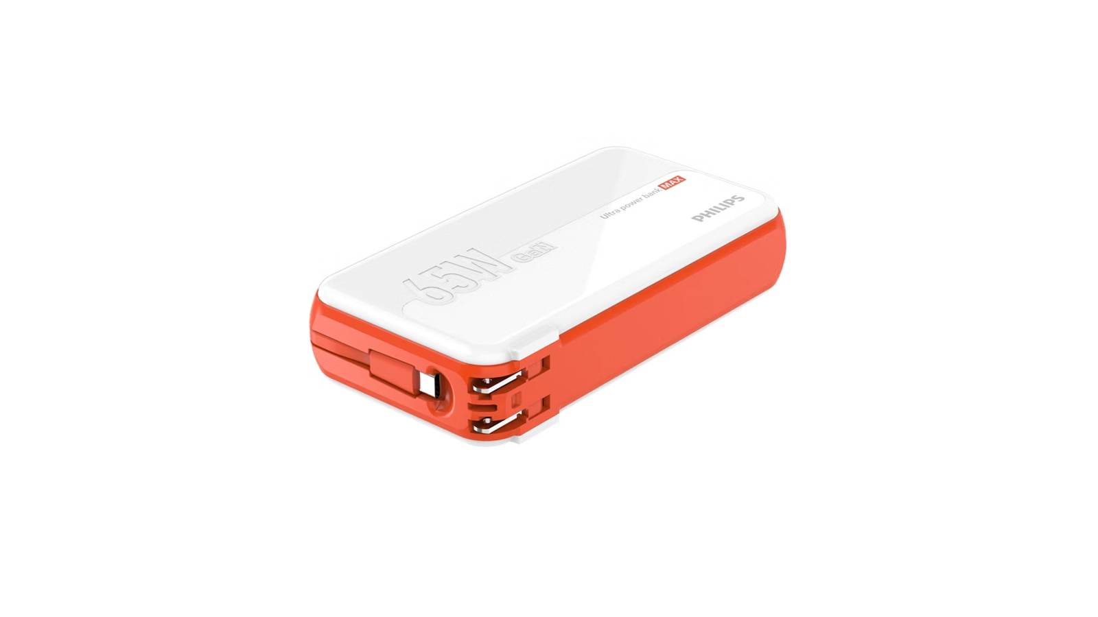Philips 65W 5-in-1 14700mAh Power Bank with Travel Adapters and USB-C Cable