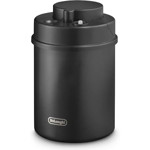 De'Longhi 1.5L Vacuum Sealed Coffee Canister - Black