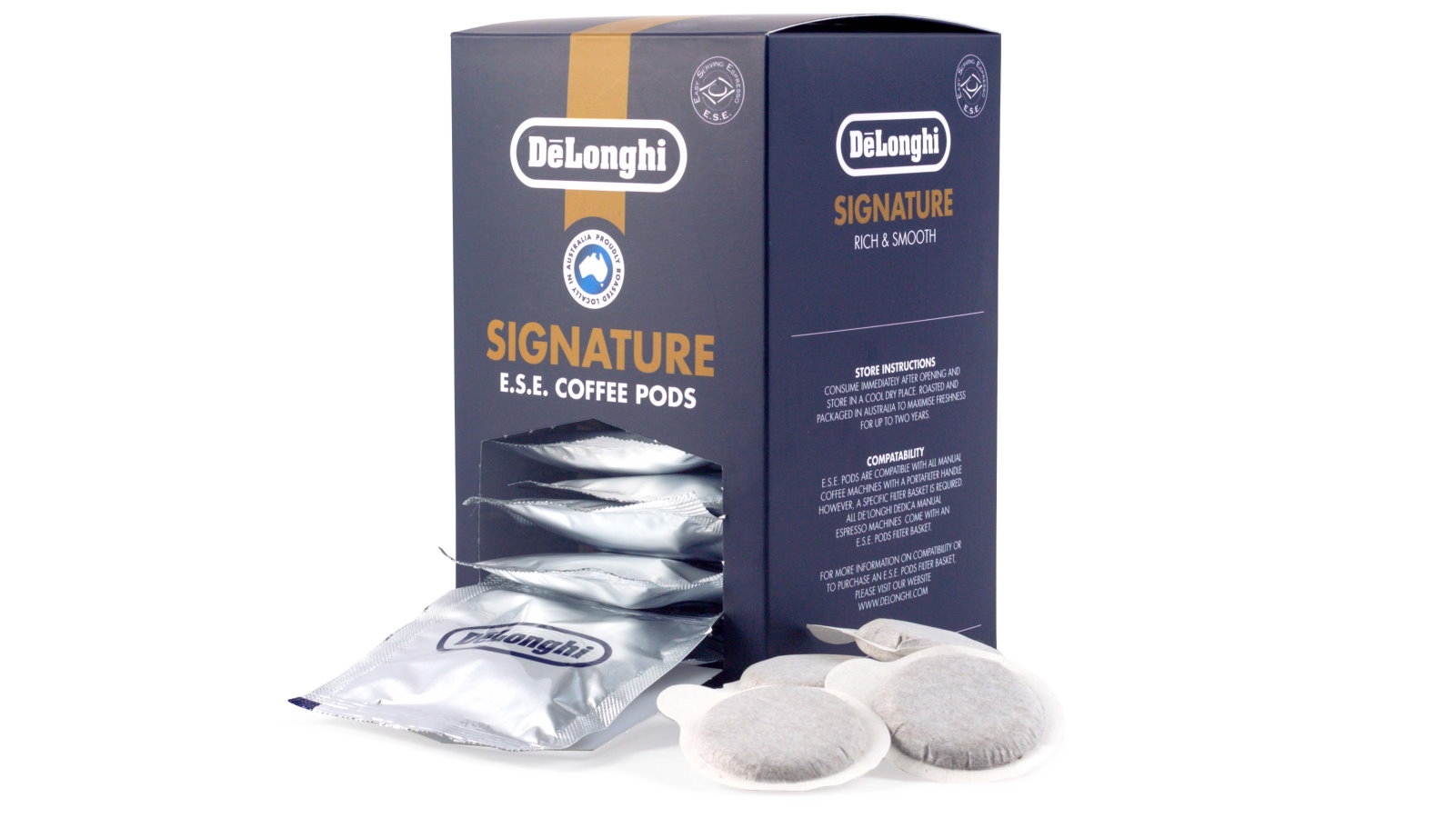 DeLonghi Signature 25 Pack E.S.E Coffee Pods Harvey Norman