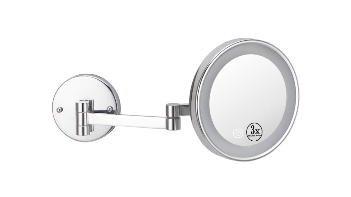 Dolphy Silver Round Wall Mounted Mirror