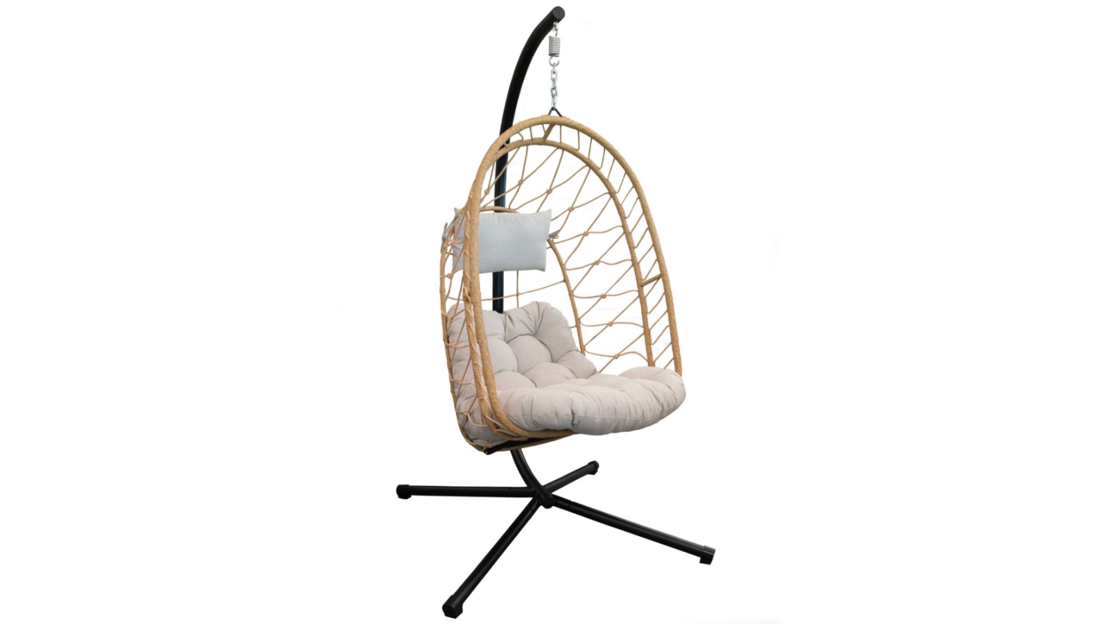 Vivere Deluxe Nest Chair with Stand - Cappuccino