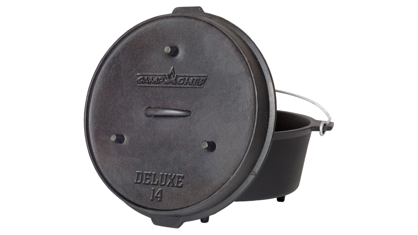 Camp Chef 14 inch Cast Iron Deluxe Dutch Oven - 12 Quart