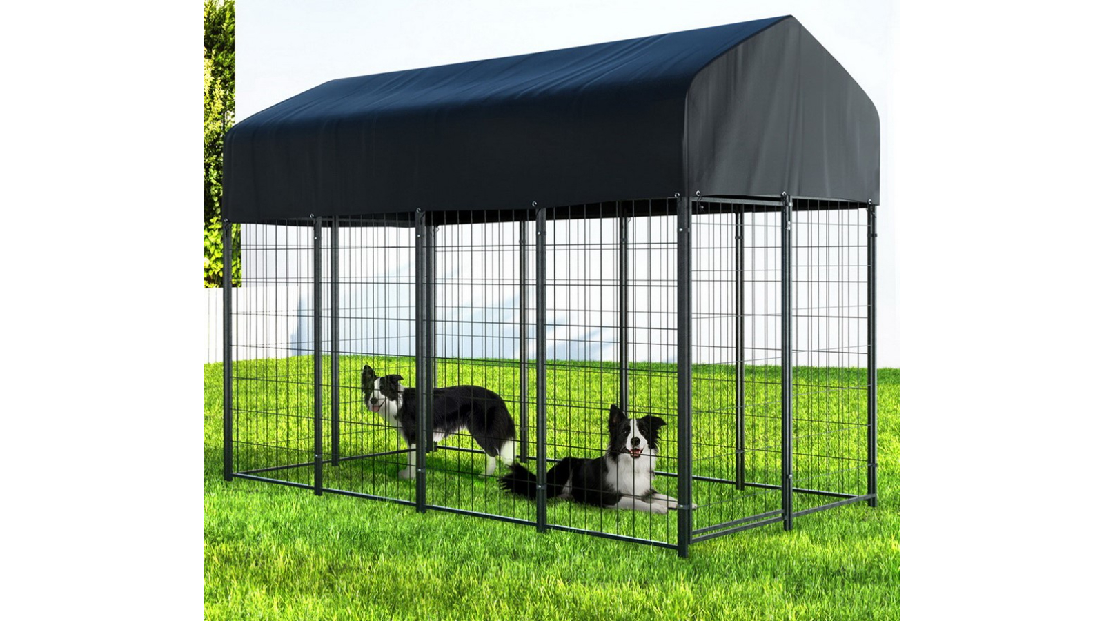 iPet Metal Backyard Pet Kennel House X-Large Harvey Norman