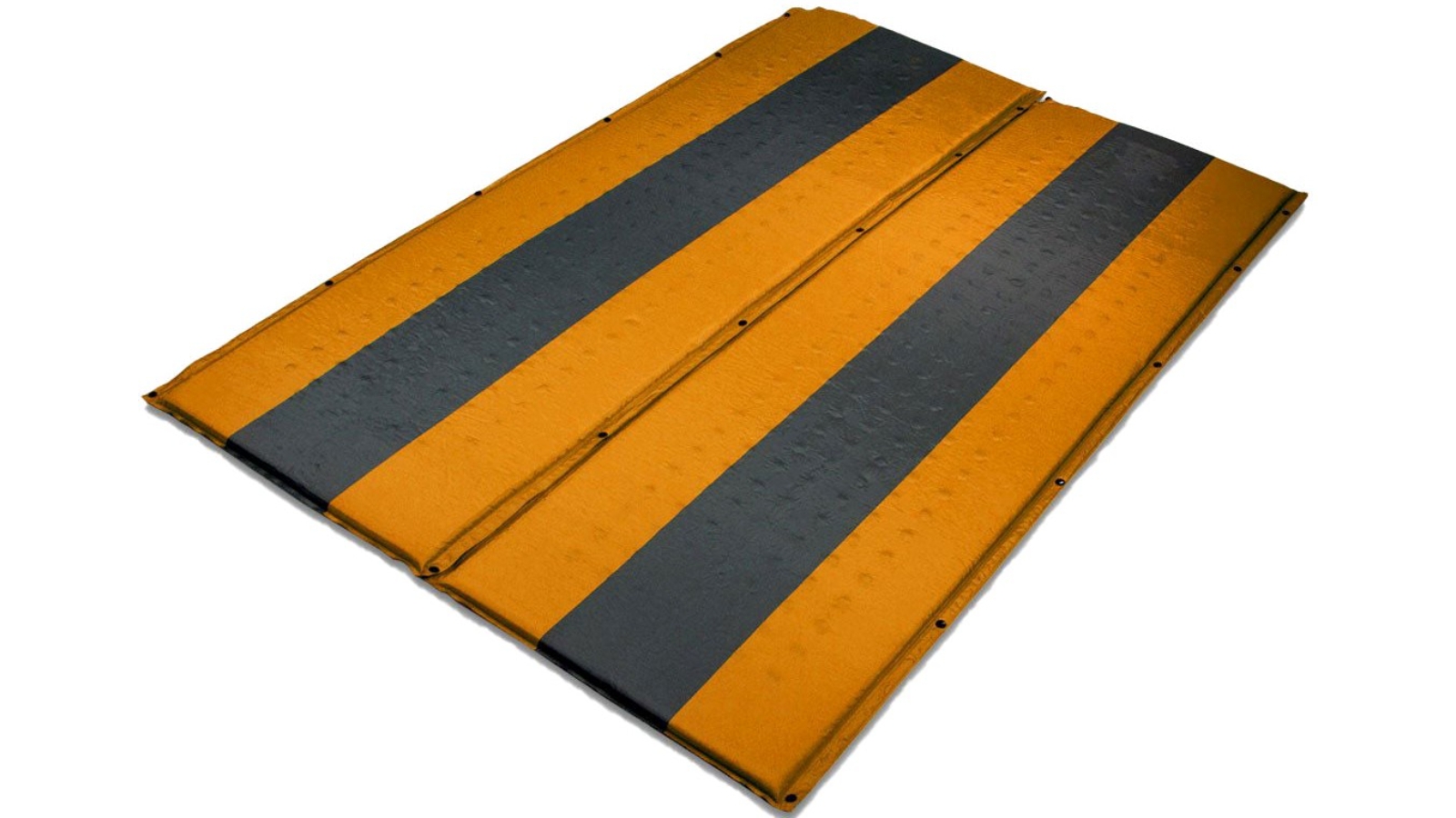 Bargene Double Self Inflating Mattress Sleeping Mat Hiking Joinable - Orange