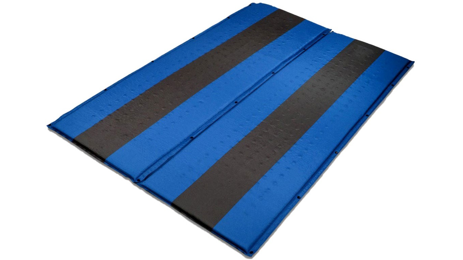 Bargene Double Self Inflating Mattress Sleeping Mat Hiking Joinable - Blue