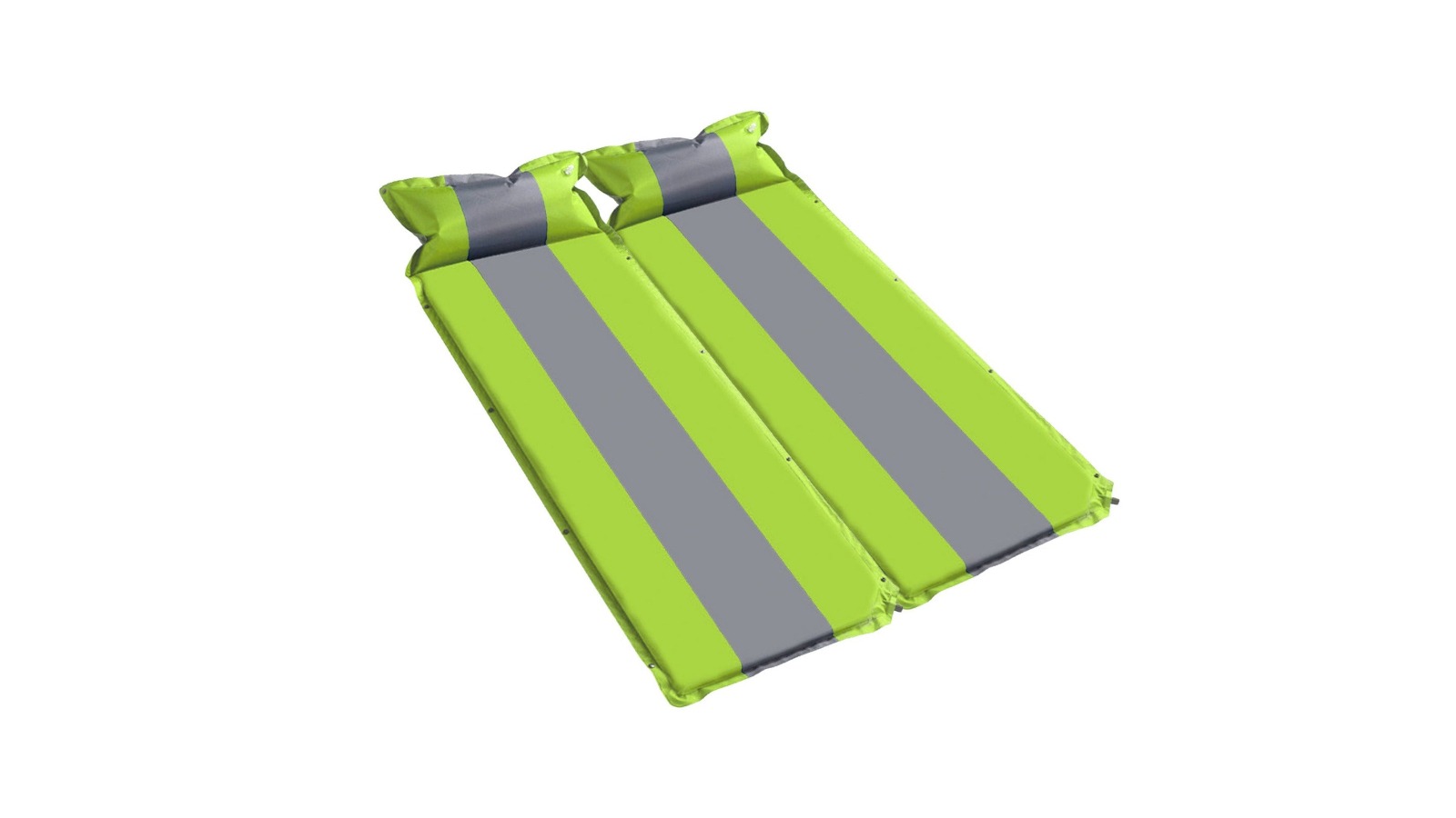 Bargene 2 Piece 5cm Double Self-Inflating Mattress Sleeping Air Bed - Green
