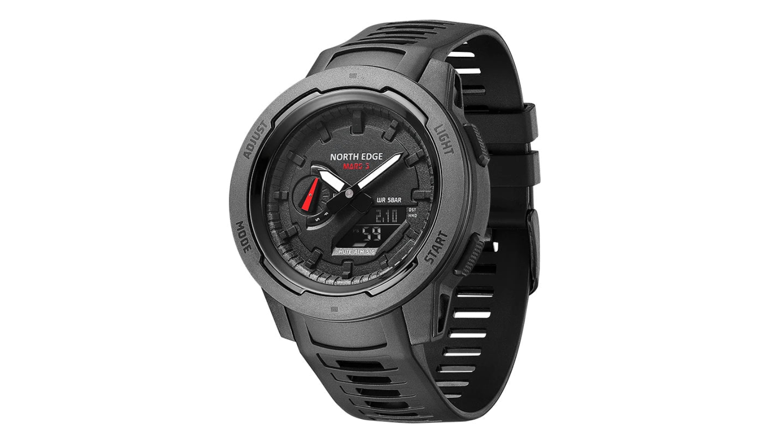 Kangaroo Fitness Carbon Fiber LED Display Digital Military Watch