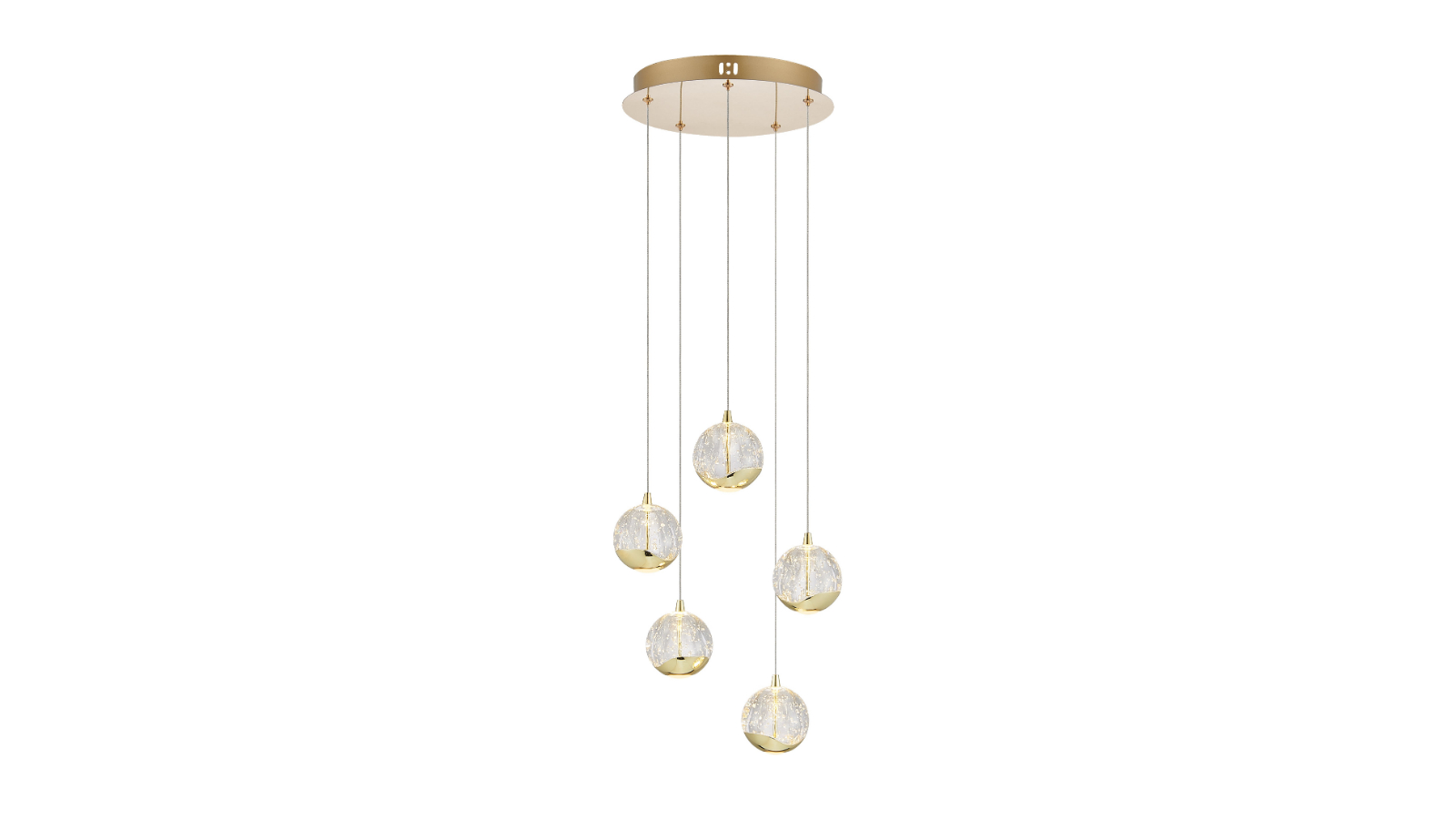 Pretty & Practical Zanoton Gold Frame Pendant Light