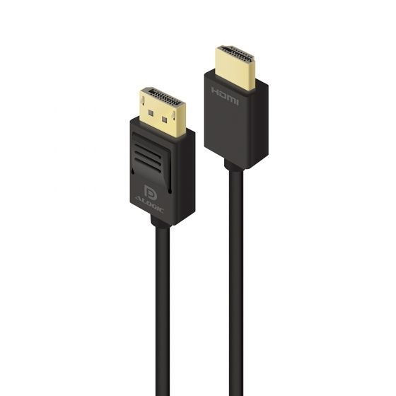 Alogic 2m Smart Connect DisplayPort to HDMI with 4K Support Cable