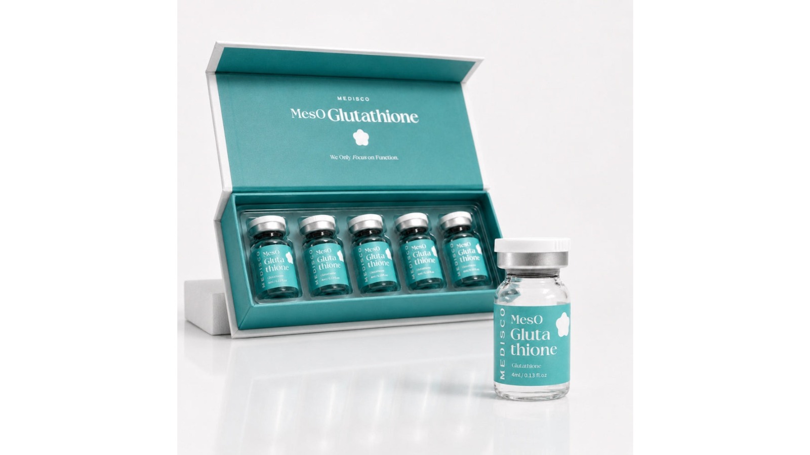 meso glutathione Medisco Antioxidant Brightening Ampoule Box - 20ml how much l carnitine Volume:3.4OZ (100g) Medisco MesO Skin Serum POS