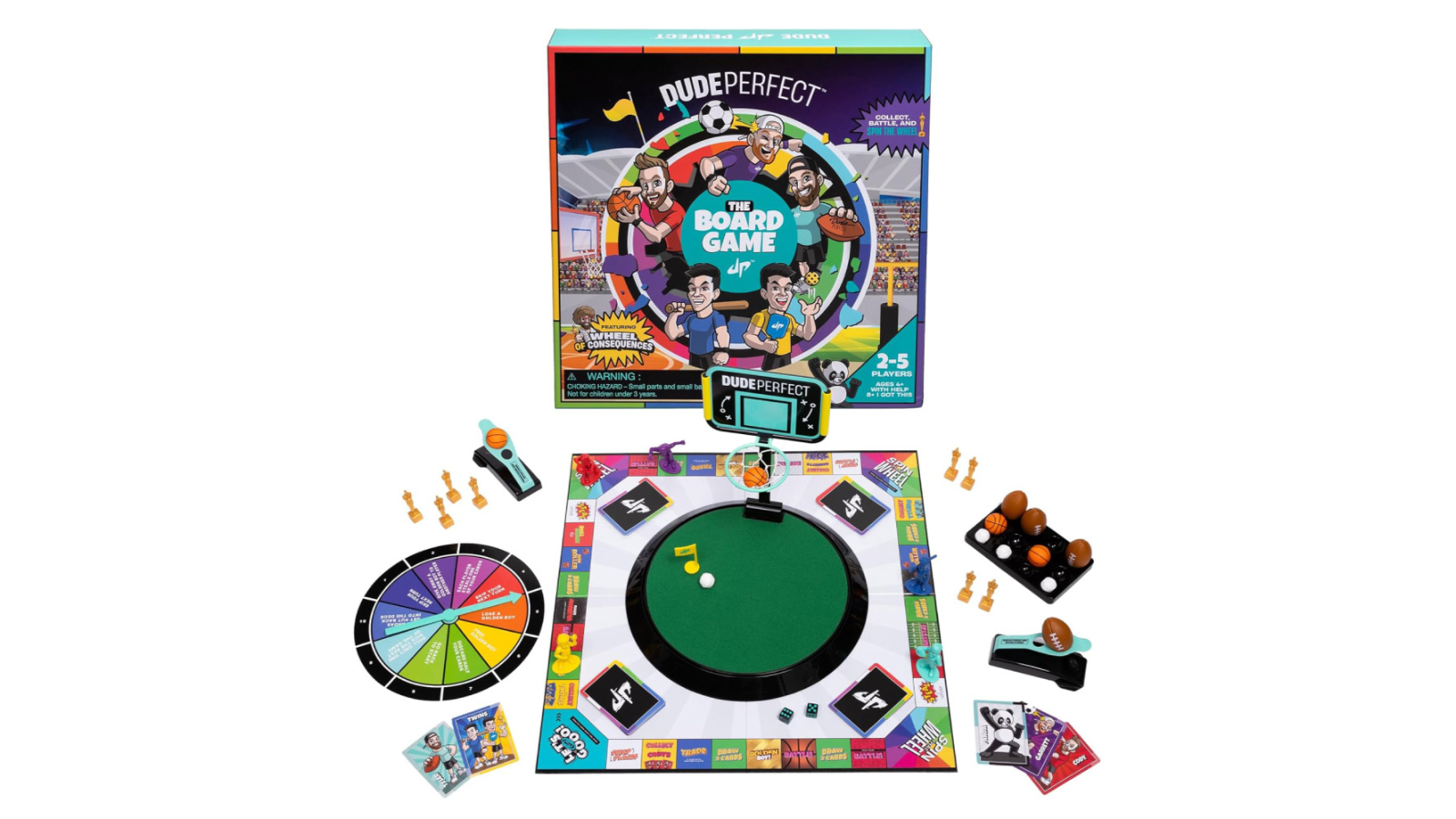 As Seen on TV Dude Perfect Board Game with Mini Sports Challenge
