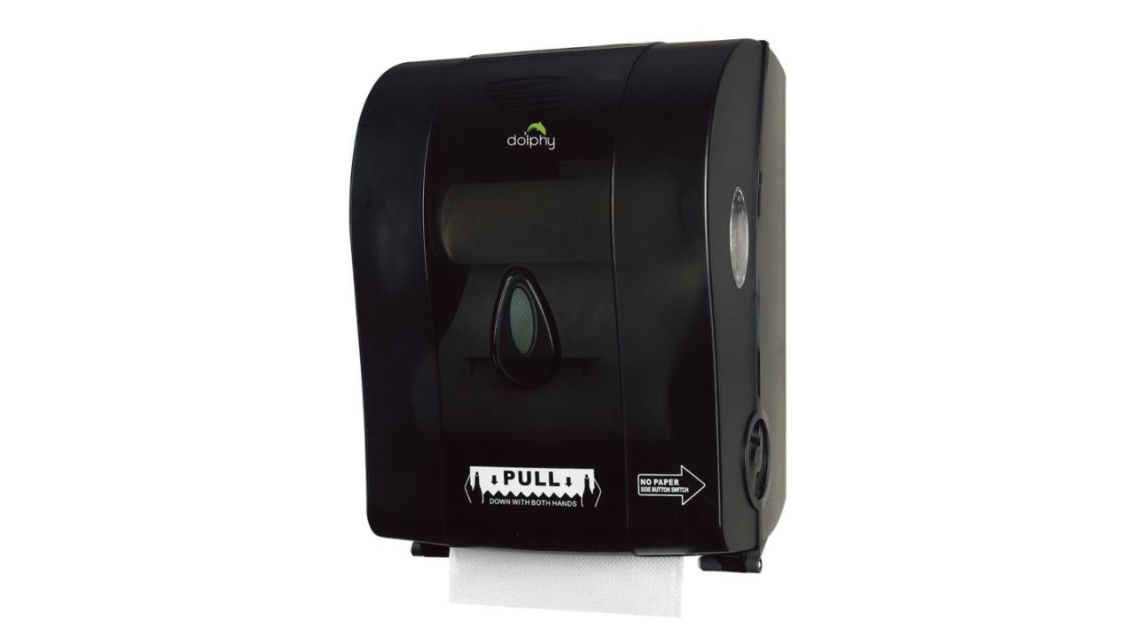 Dolphy Auto-Cut Paper Towel Dispenser - Black