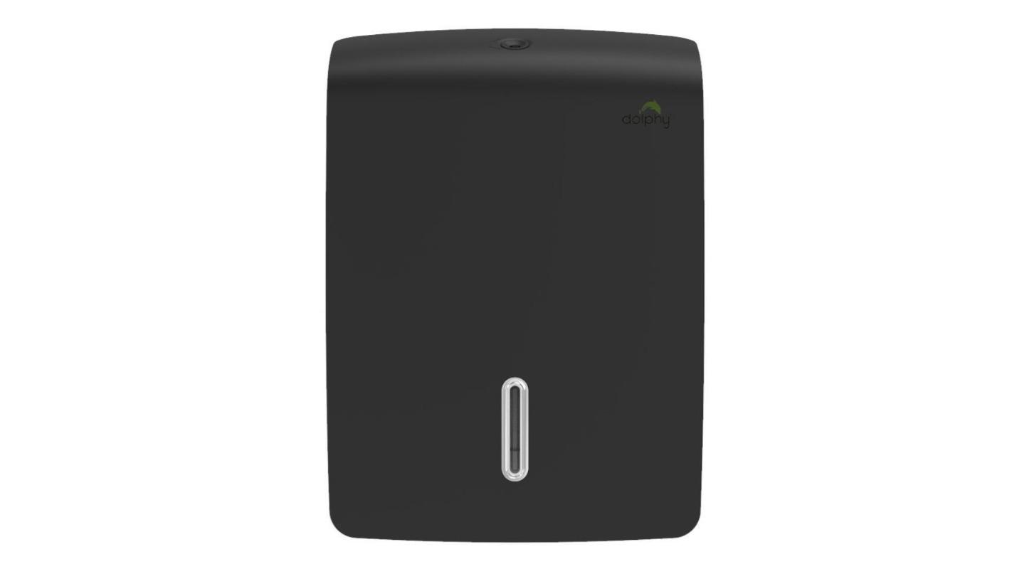 Dolphy Jumbo Plaza Ultraslim Paper Towel Dispenser - Black