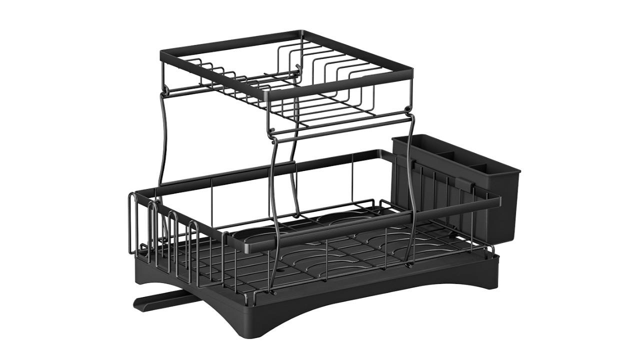 Cefito 2-Tier Expandable Rack - Black