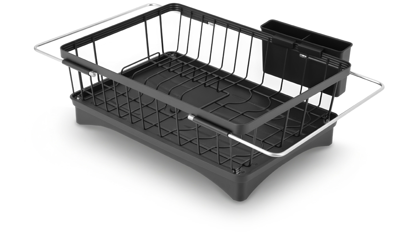 Cefito Countertop Dish Drying Rack with Auto-Drainage System