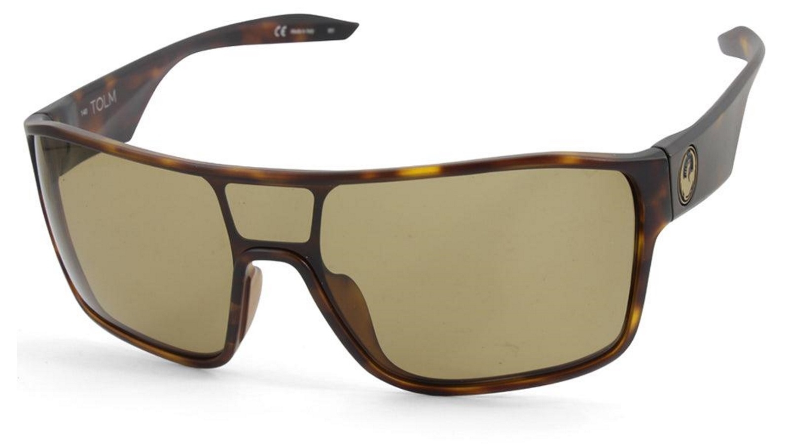 Dragon Alliance Tolm 38356-246 Matte Tortoise/Bronze Men's Shield Sunglasses