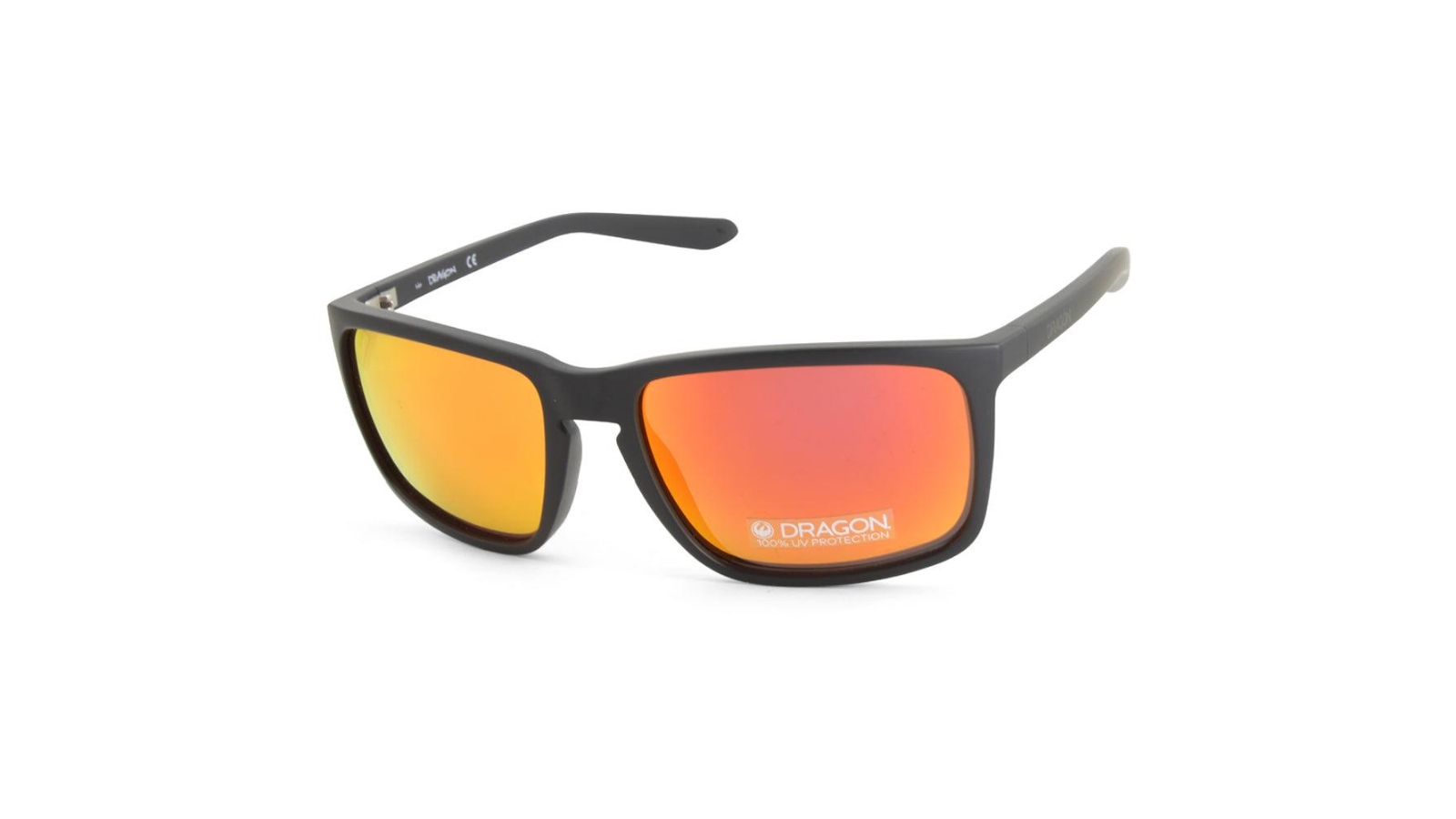 Dragon Melee XL Matte Ion Men's Designer Sports Sunglasses - Black/Orange