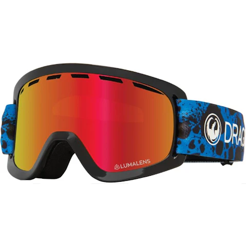 Dragon Alliance Lil D Kids/Youth Ion Luma Lens Snow Ski Goggle - Red