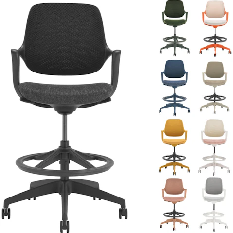Desky Drafting Kit Size Evoque Low Back Office Chair