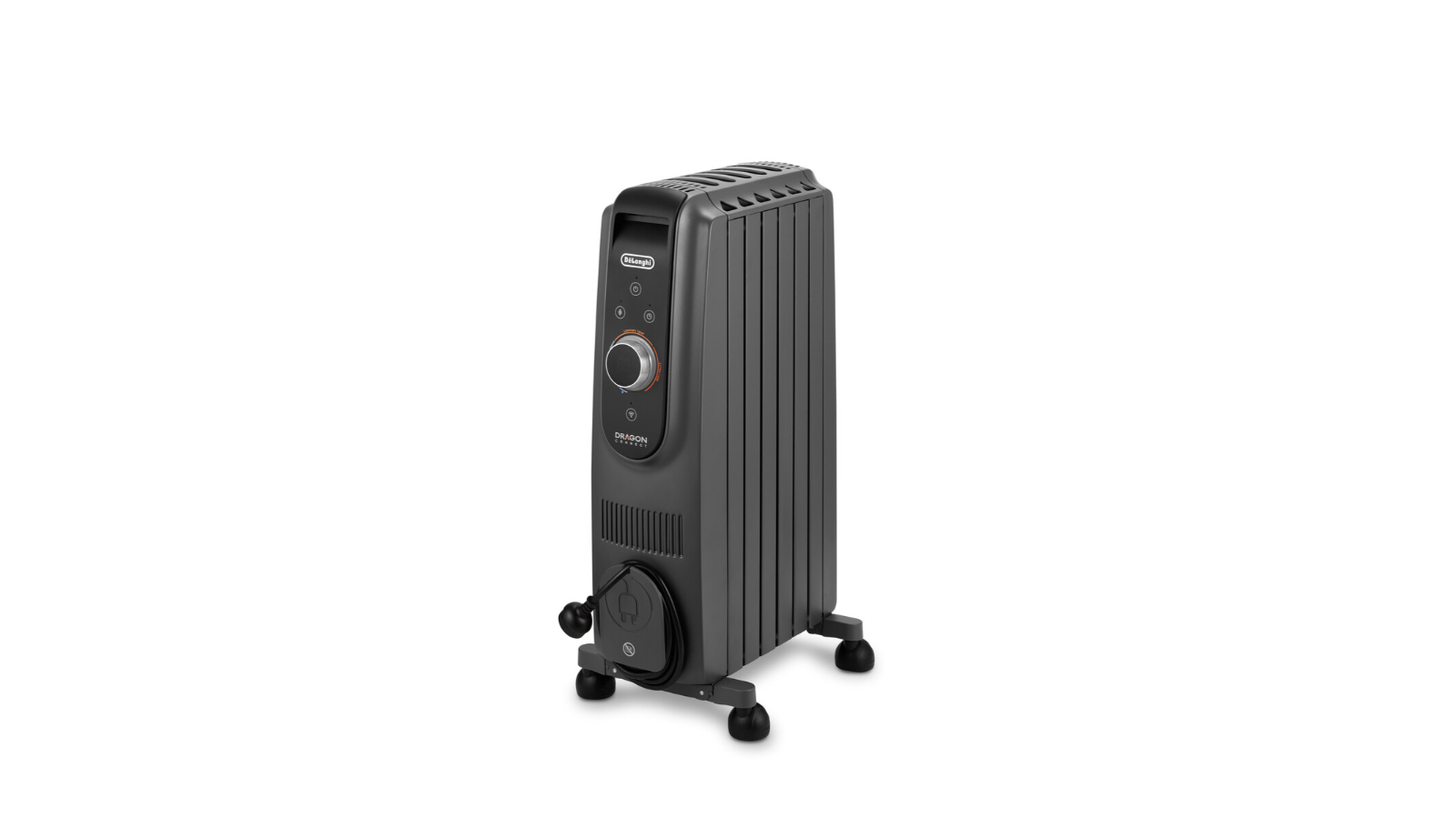 DeLonghi 1500W Dragon 5 Connect Pro Oil Column Heater - Grey