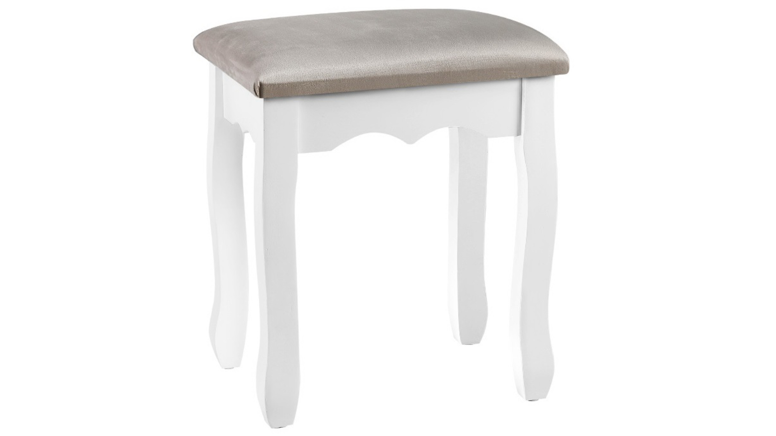 Artiss Dressing Table/Stool - Velvet/Grey