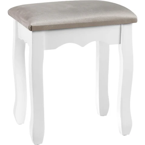 Artiss Dressing Table/Stool - Velvet/Grey