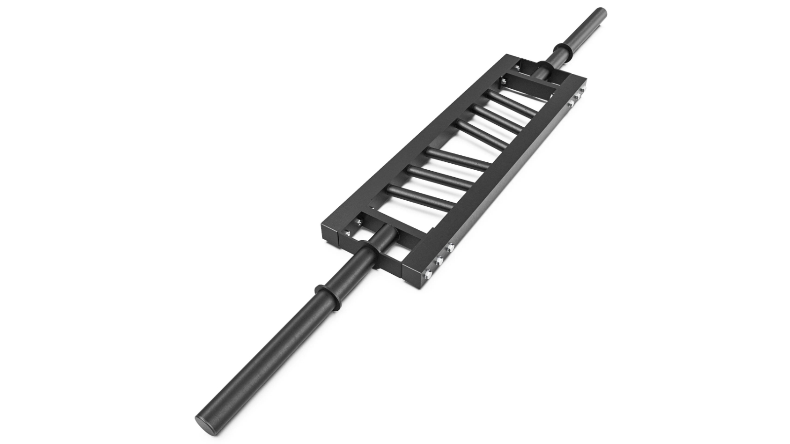 HelloDeal Solid Multi Grip Olympic Barbell Swiss Bar Grip - Black