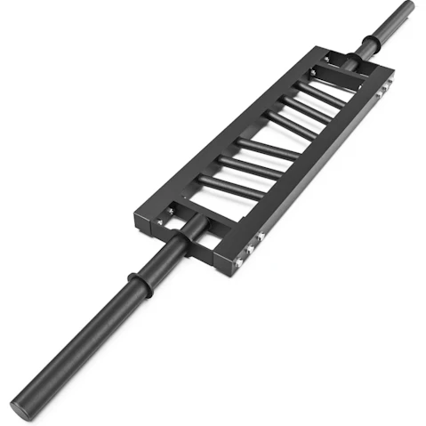HelloDeal Solid Multi Grip Olympic Barbell Swiss Bar Grip - Black