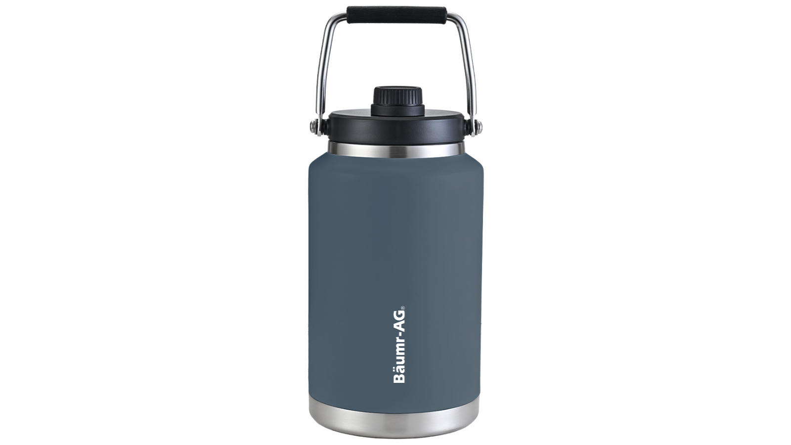 Baumr-AG Double Wall Insulated Stainless Steel Water Bottle Drink Jug with Handle - Blue