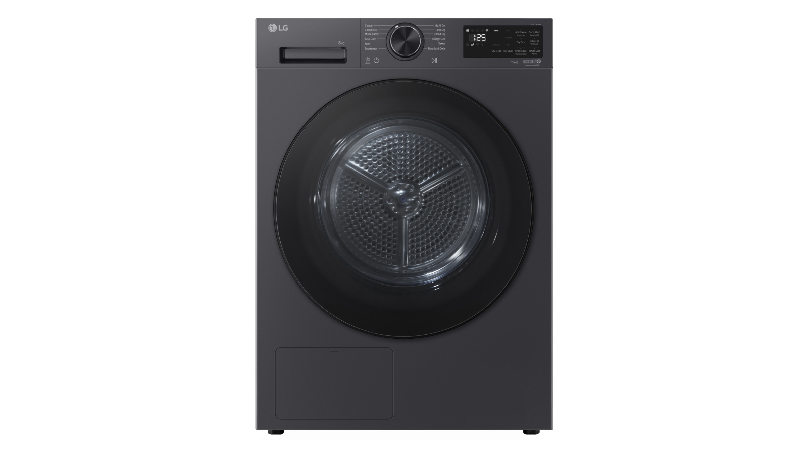 LG 8kg Series 3 ThinQ Heat Pump Condenser Dryer - Graphite