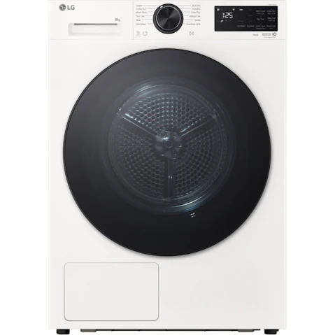 LG 8kg Series 3 ThinQ Heat Pump Condenser Dryer - White