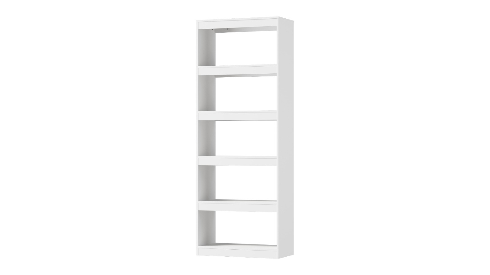 Oikiture 5-Tier Display Shelf Bookcase - White