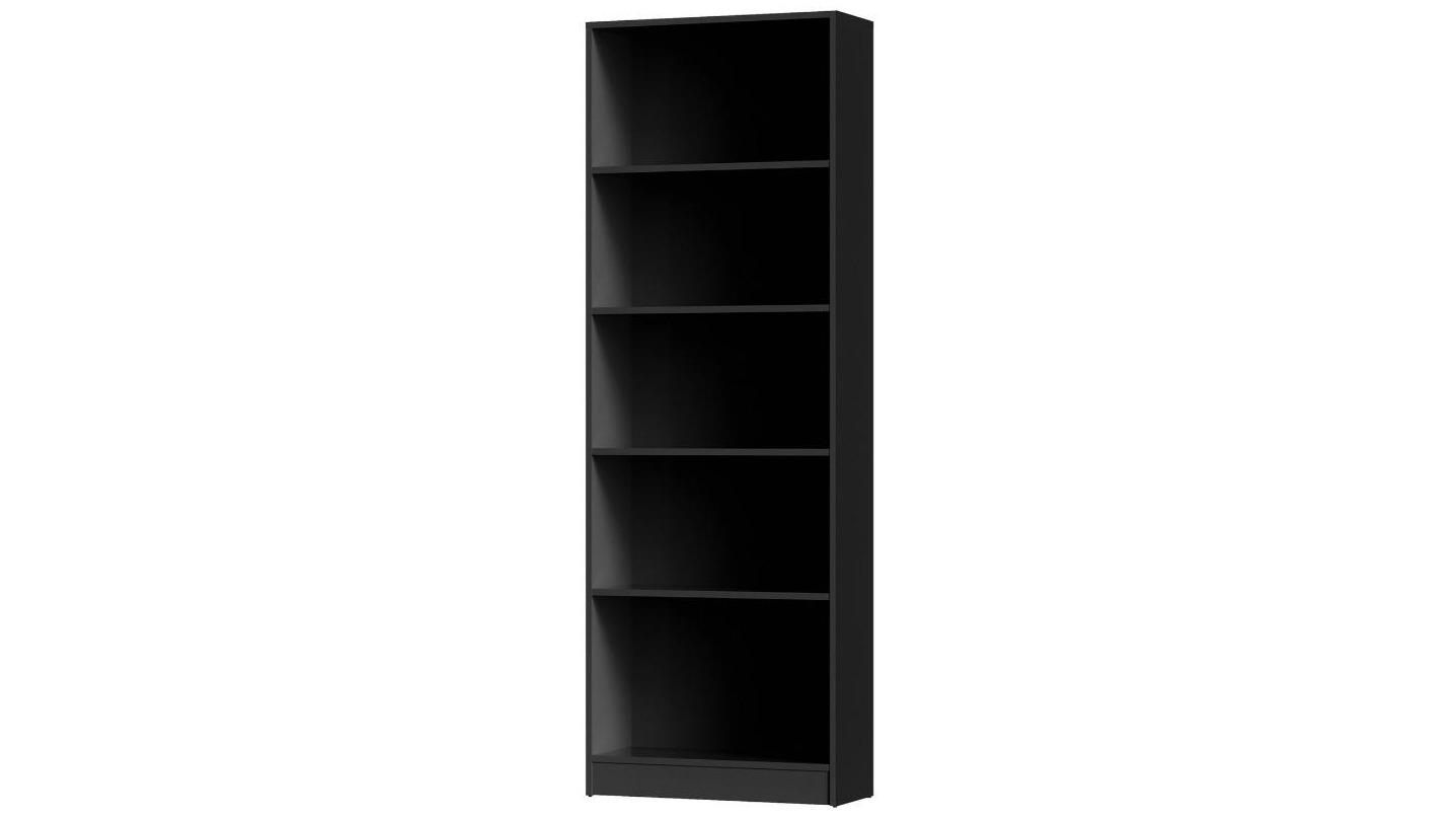 Oikiture Black 5Tier Bookshelf Bookcase Harvey Norman