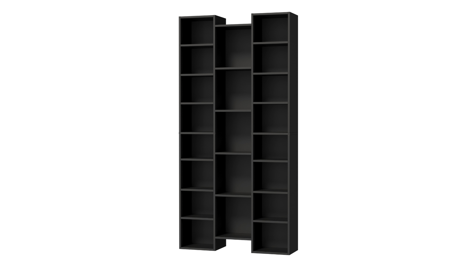 Oikiture Media Rack Display Shelf - Black