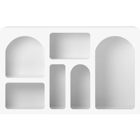 Oikiture Display Bookshelf - White
