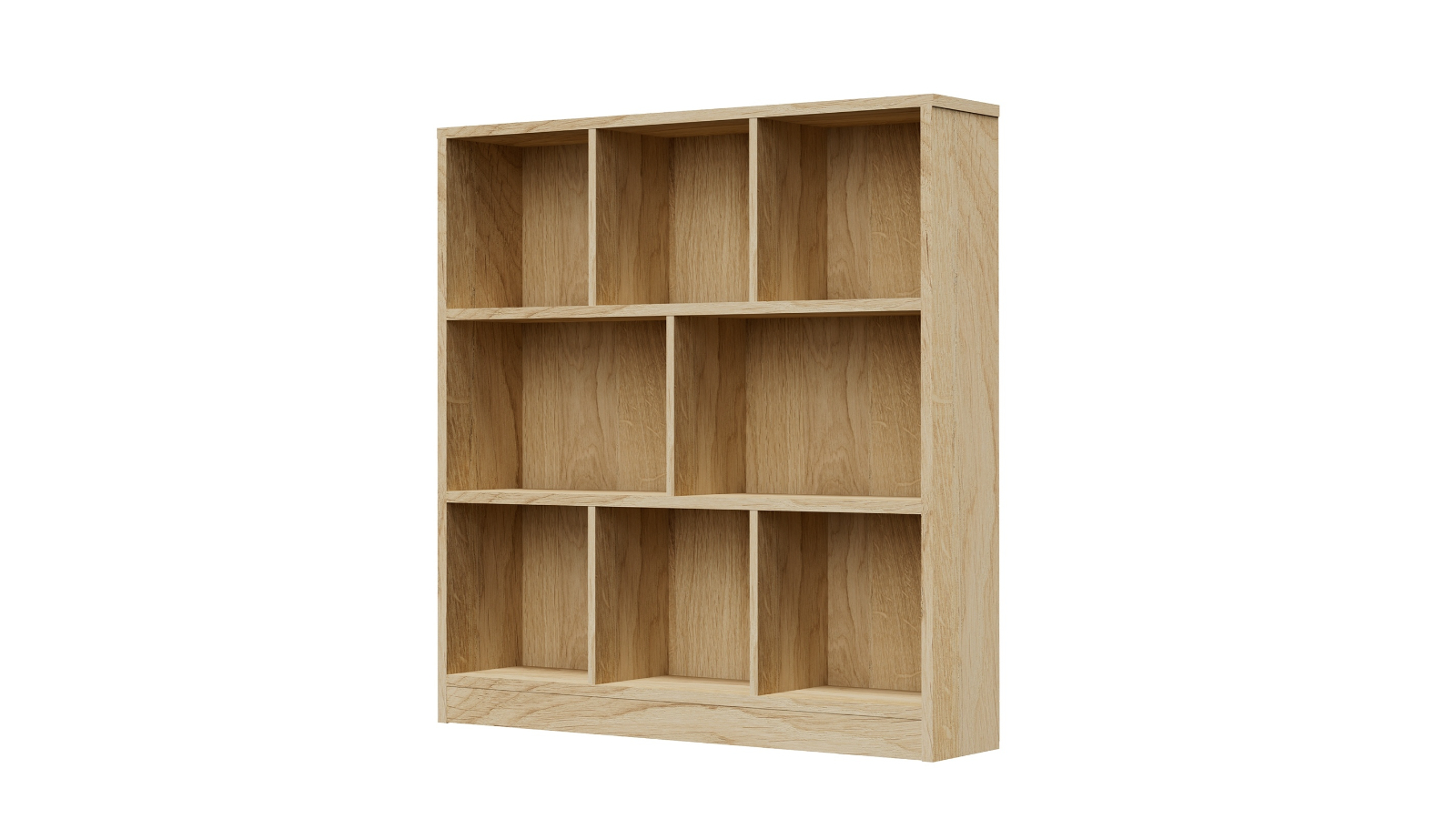 Oikiture Storage Organizer Stand Bookcase Display Shelves Unit Natural Harvey Norman