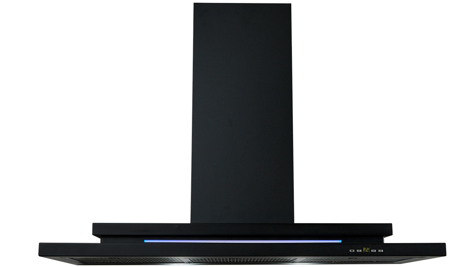 Schweigen 90cm Wallmount Canopy Rangehood with Silent Inline Motor - Black