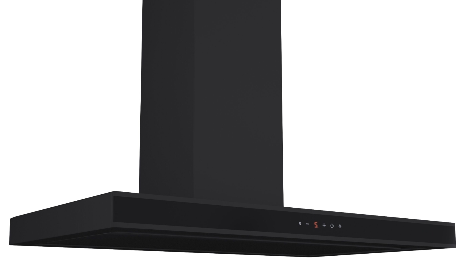 Schweigen 90cm Black Steel & Black Glass Canopy Rangehood with Isodrive 900 External Motor