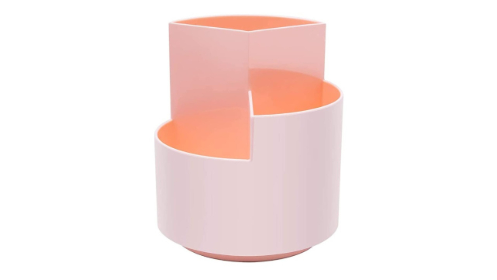 Vikus Pink 360 Degree Rotating Multi-Functional Pen Holder with 3 Separate Layer